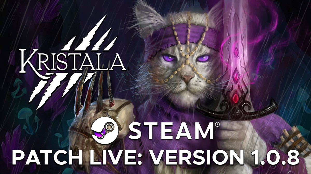 ACS_Games's tweet image. Patch 1.0.8 LIVE on #Steam, includes several critical quest progression fixes and combat system improvements. #Kristala

#PS5 and #Xbox players: this patch is already being worked on for you. We’ll share timing updates ASAP.

Full notes: store.steampowered.com/news/app/12064…