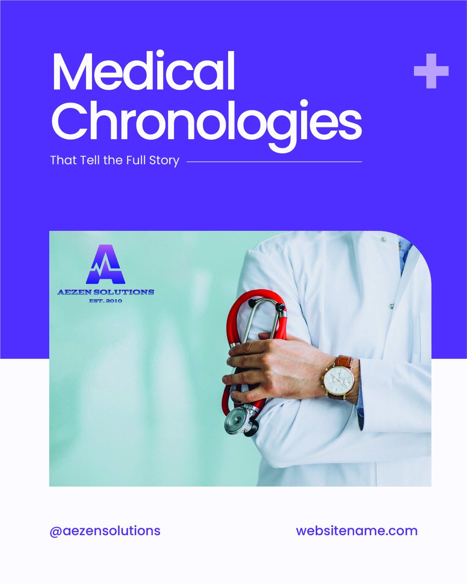 AezenSolutions's tweet image. 📅 Medical Chronologies = Clear Case Story ⚖️

Track every medical event with clarity 🧠

🚗 ➡️ 🏥 ➡️ 💊 ➡️ 🩺

Faster analysis ⏱️ | Stronger cases 💼
📞 +1 (848) 252-8281 | 📧 contact@aezensolutions.com

#MedicalChronology #LitigationSupport #MedicalRecordReview #LegalSupport