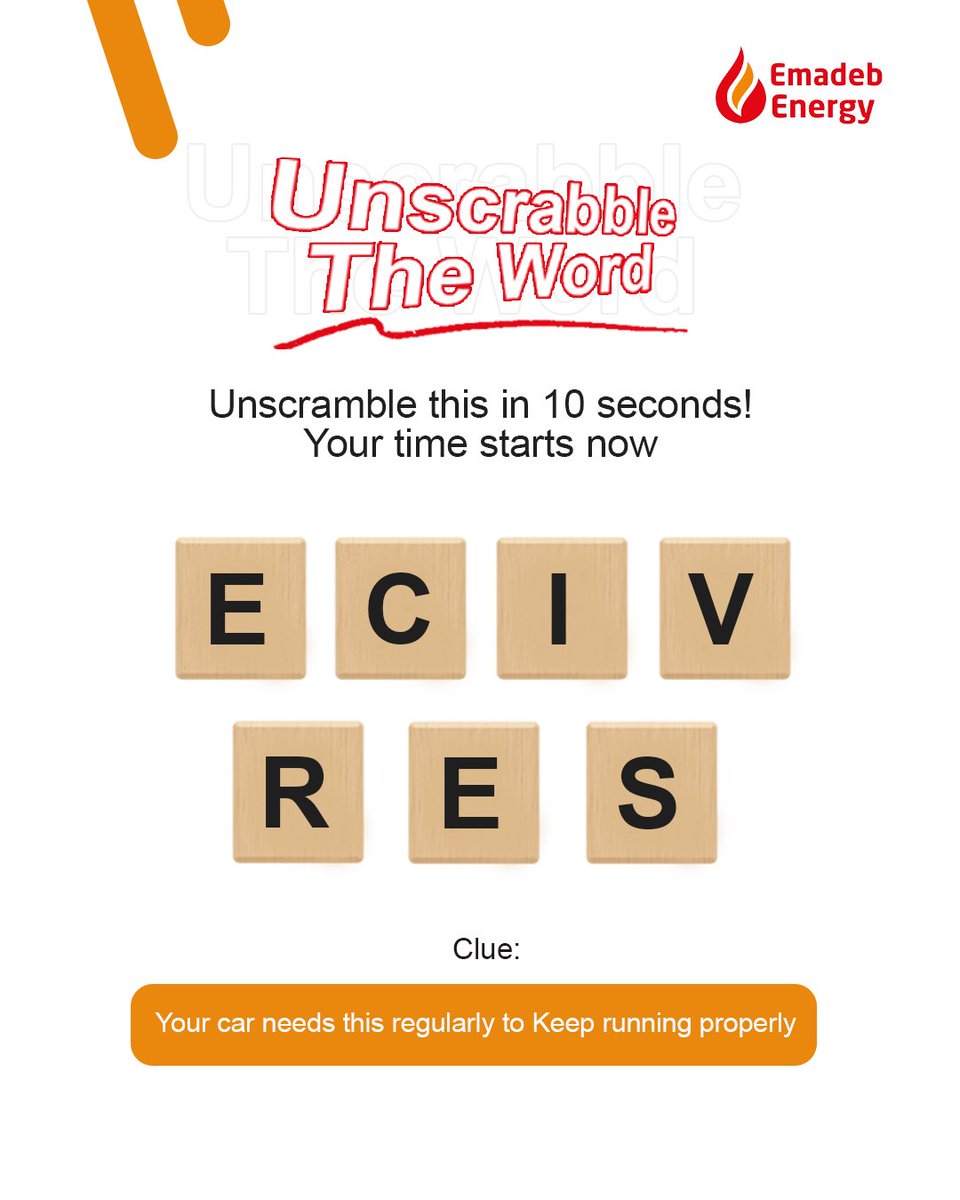 Emadebenergy_'s tweet image. Drop your answers in the comment 👇

#WordGame #EmadebEnergy #PlayAndLearn