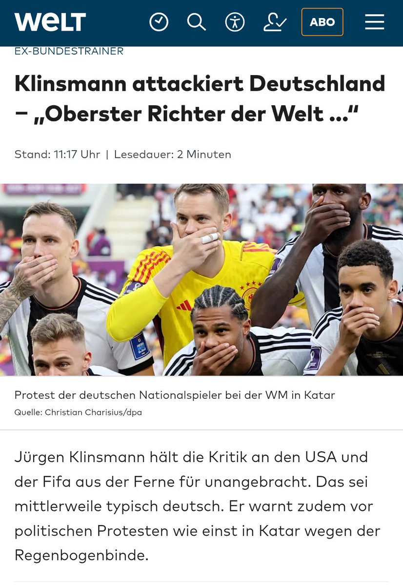 EmpireOfX's tweet image. Auslandsdeutsche wie Klinsmann sind diejenigen, die mit klarem Blick und Kompass ohne Medien- und gesellschaftlichen Druck einfach den gesunden Menschenverstand aussprechen. #wm #fifa #doppelmoral