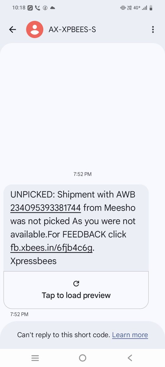 LaskarMustack's tweet photo. @Meesho_Official  Very poor service by Xpressbees! 😡
Delivery is always on time, but pickup always fails with “customer unavailable” excuse.

Fix your pickup system @Xpressbees @Meesho. Stop blaming customers! https://t.co/8xGMNfkJOl