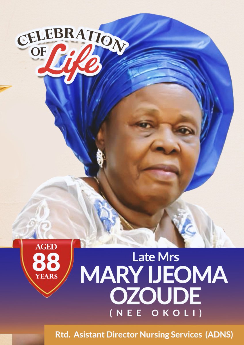 uccountrylight's tweet photo. Please join me as I lay my mother to eternal rest on 9th May, 2026

Thanks. https://t.co/RTYWTMtoBH