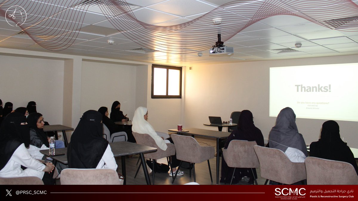 PRSC_SCMC's tweet photo. High score = One step closer to plastic surgery! 🚀

Dr. Alwalid Alharbi dropped some serious gems today on how to ace the most critical exam in our journey. From study schedules to tackling tricky questions! 

Thanks to everyone who showed up, let's keep the momentum going! https://t.co/DVrCOXJjrs