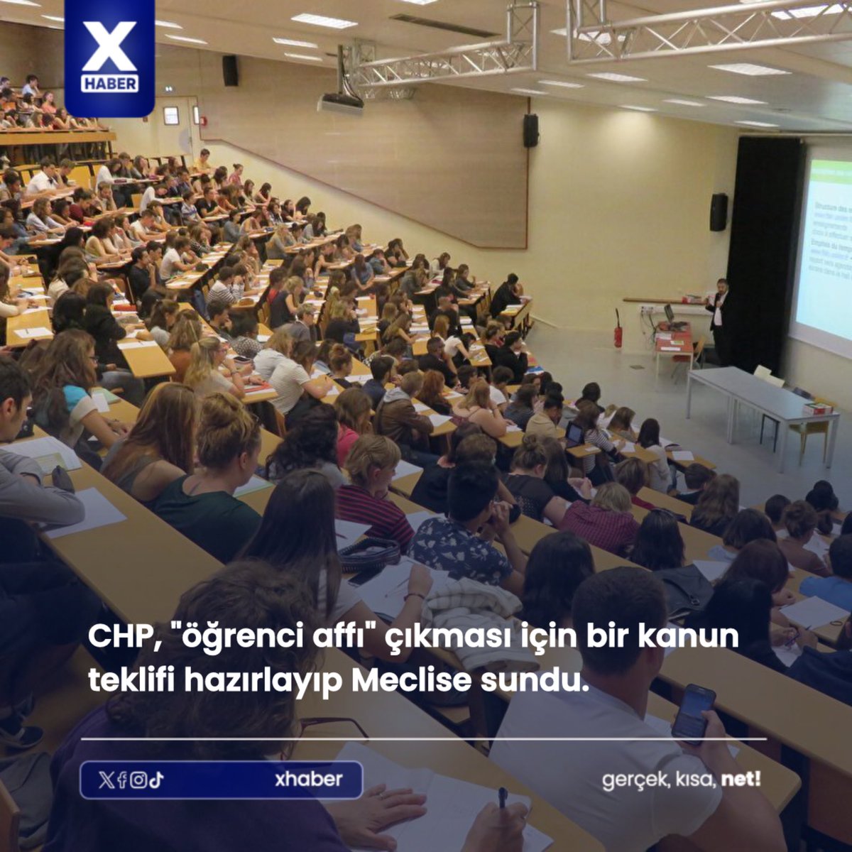 CHP, "öğrenci affı" çıkması için bir kanun teklifi hazırlayıp Meclise sundu.