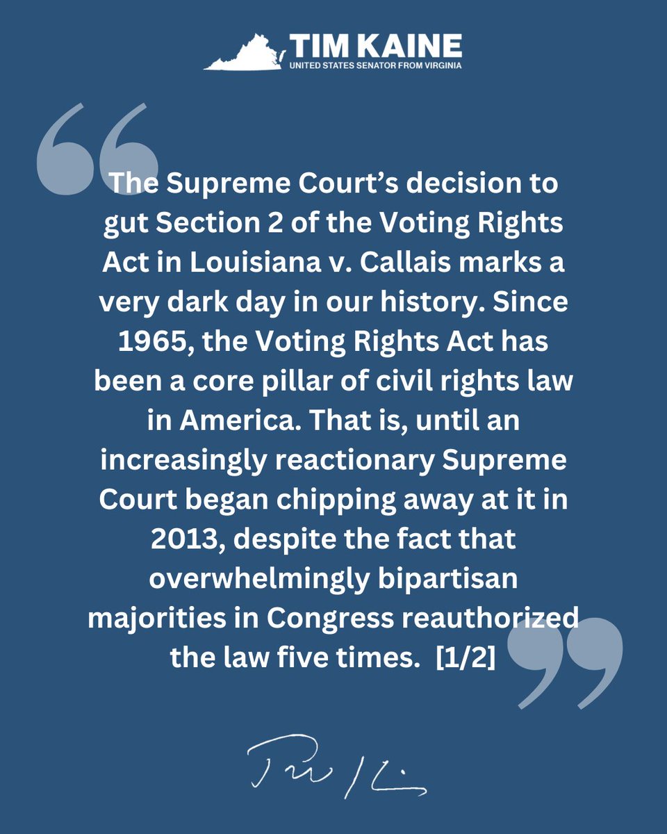 Senator Tim Kaine tweet media