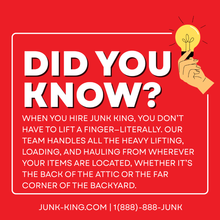 MiddlesexJunk's tweet photo. Say goodbye to clutter! From attics to yards, we handle it all so you can unwind. 📞Call 1-888-888-JUNK today!
#JunkRemoval #FullService #JunkKingMiddlesexCounty #RelaxAndClean https://t.co/PXXkVLYzg9