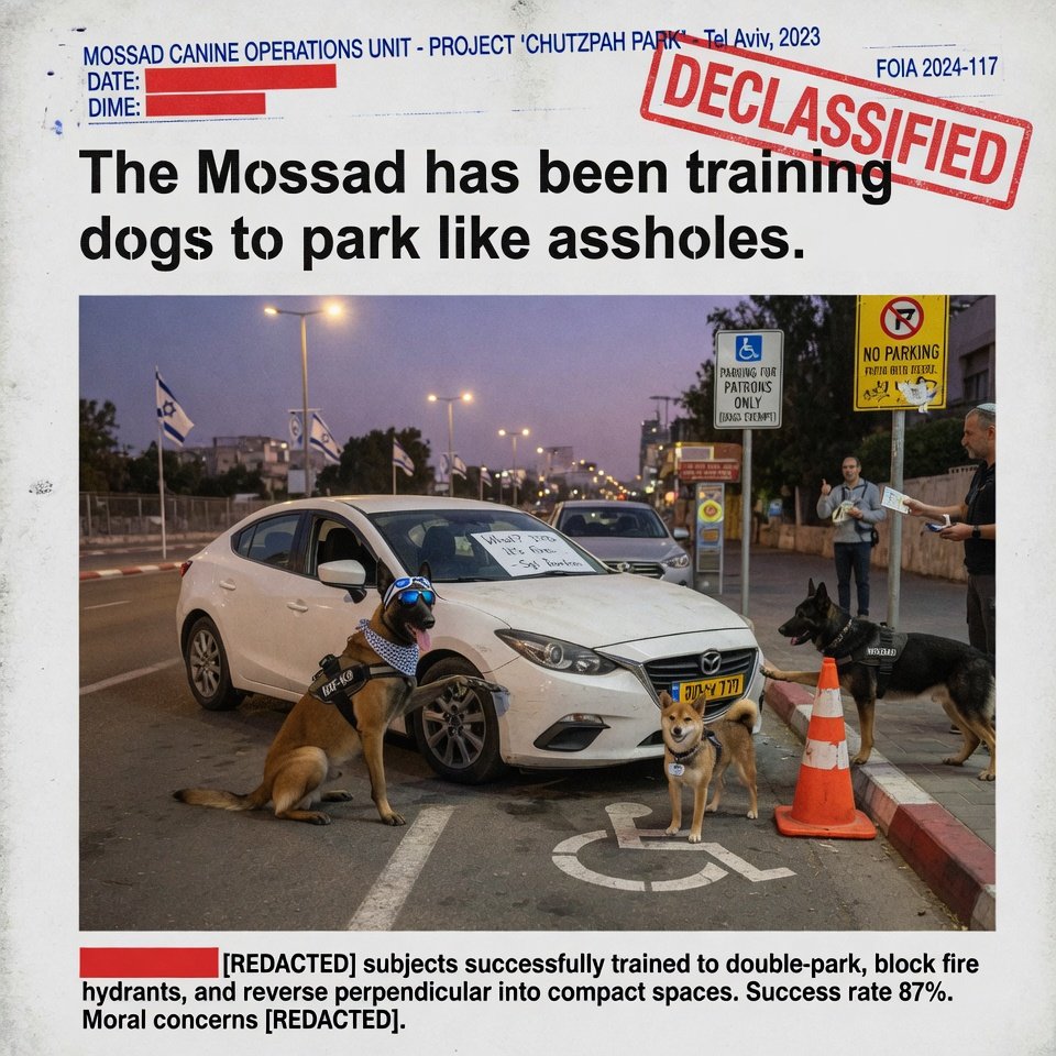 The Mossad: Satirical and Awesome tweet media