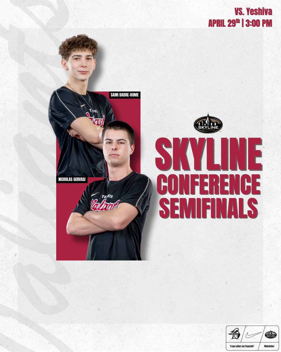 GoValiants's tweet image. Postseason in Purchase. #WeAreValiant X #BeUnstoppable
🆚No. 4 Yeshiva
🎾Skyline Conference Championship Semifinals
📍Purchase, N.Y.
⏰3:00 PM