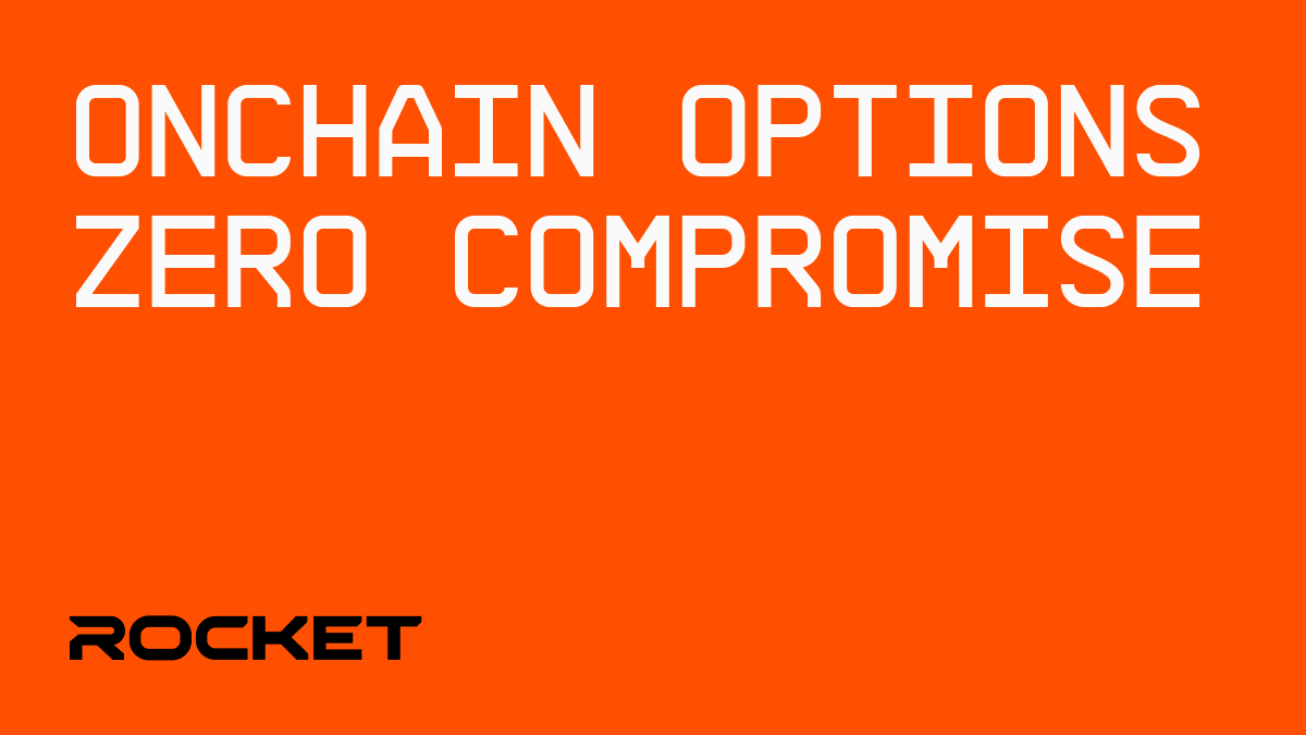RCKTFoundation's tweet photo. The next era of options trading is onchain.
More transparency. Better alignment. More control.

And with block-based micro auctions, traders compete on price, not latency. 

Options are coming to Rocket. https://t.co/12LPkycYYv