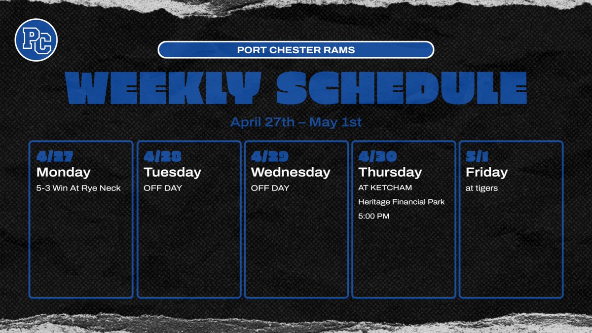 Port Chester Rams Baseball tweet media