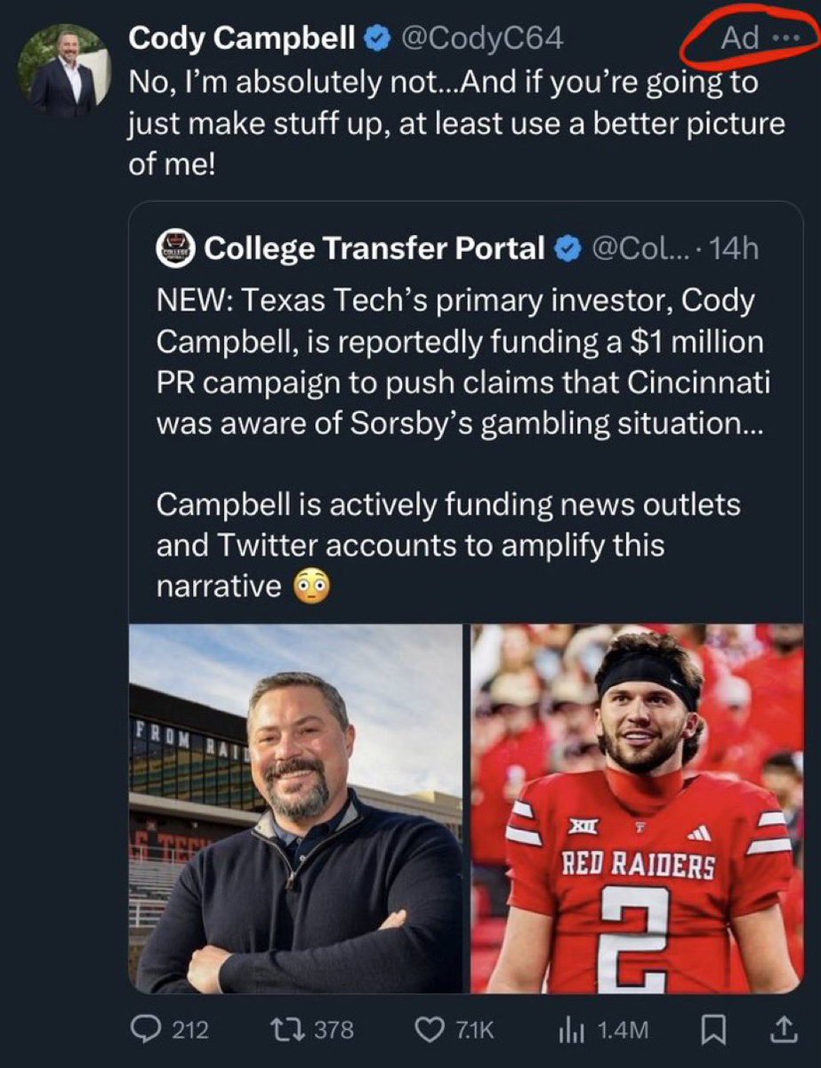 College Transfer Portal tweet media
