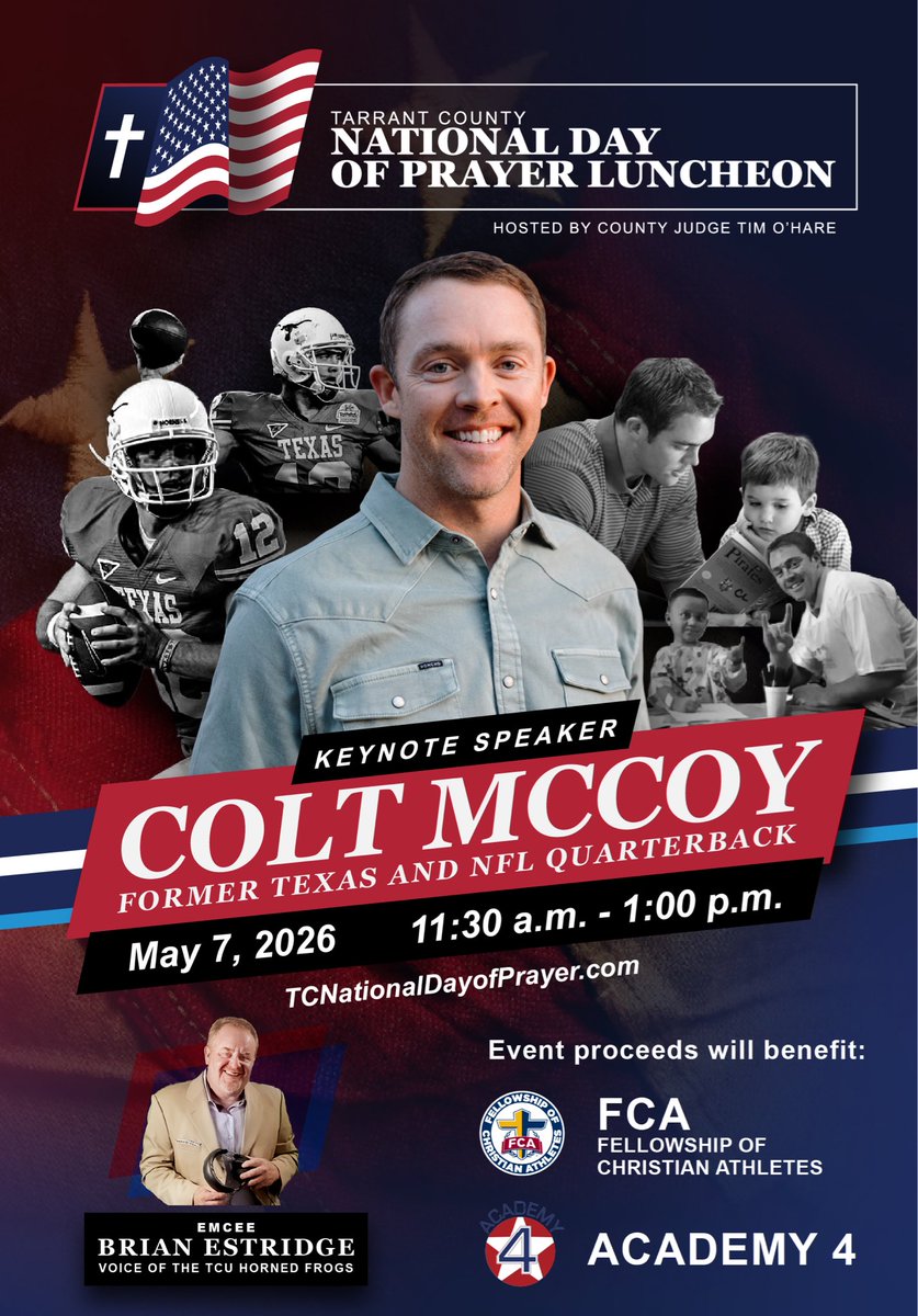 TarrantCoJudge's tweet photo. Ticket sales closing soon! 
https://t.co/swQM5wk9U9 🇺🇸 https://t.co/Lb9x8ywdfl