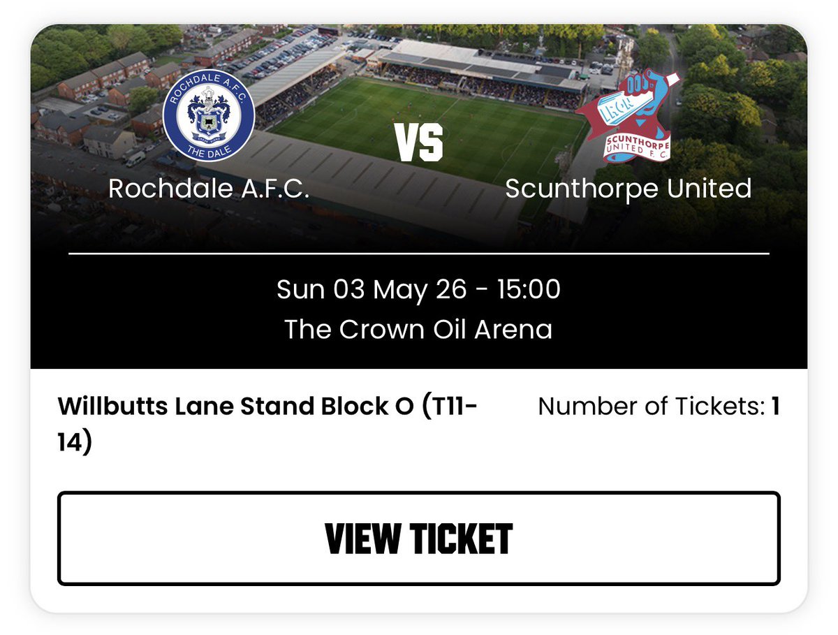 Darren_Reevell's tweet image. Ticket sorted, can’t wait for Sunday. #uti #iron #UnitedWeStand @SUFCOfficial @ironbru_net