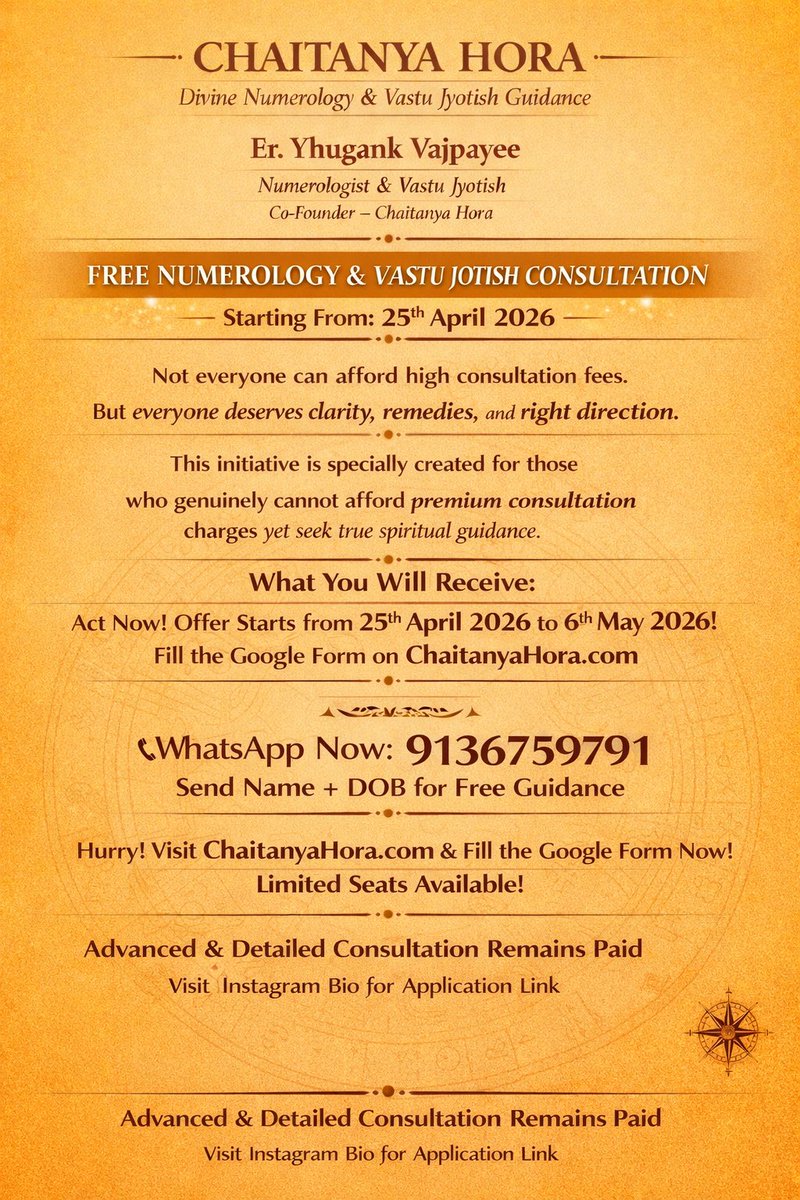 chaitanya_hora's tweet image. #astrology #numerology #vastu