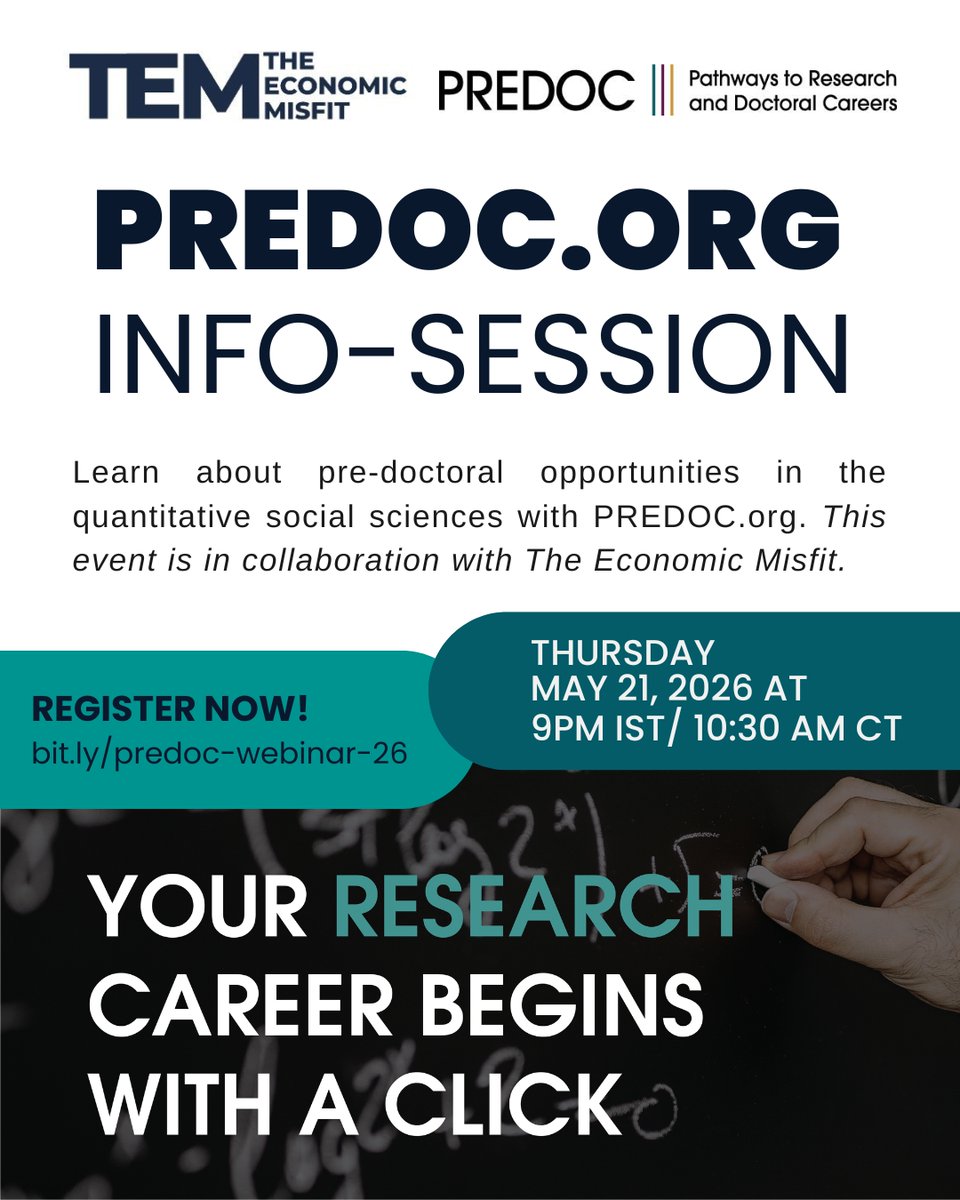 For regular updates on Predoc and RA openings, visit: * https://t.co ...
