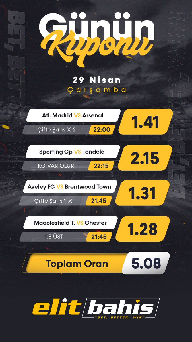 ELİTBAHİS'DEN GÜNÜN KUPONU SİZLERLE
🔥 Elitbahis’te yatırımını yap, ELİTCLASS ayrıcalığını anında kazan! Spor ve casinoda avantaj seninle.

➡️ 500–999 TL yatırıma → 500 TL ELİTCLASS
➡️ 1.000 TL ve üzeri yatırıma → 1.000 TL ELİTCLASS

➡️ click24.cc/bqEFP