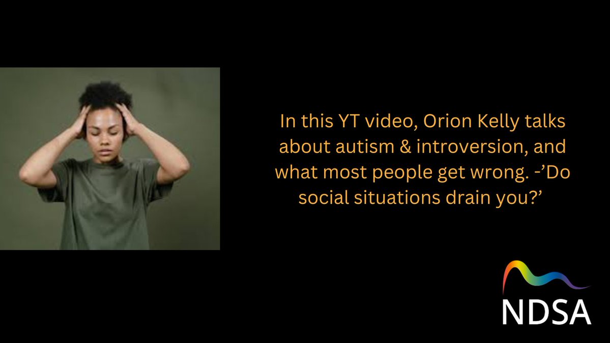 NDSA_UK's tweet image. 'In this YT video, Orion Kelly talks about autism &amp;amp; introversion, and what most people get wrong about this. -’Do social situations drain you?’  #ActuallyAutistic #Neurodiversity  youtube.com/watch?v=rG2nBS… ndsa.uk/forum/