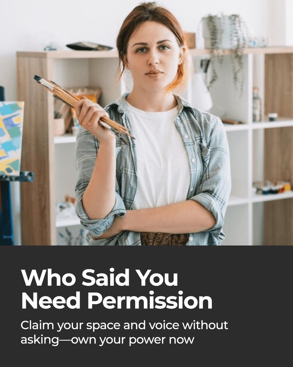 Ignite_Fabulous's tweet image. Who told you to ask permission first? You don't need anyone's approval to take up space. Own your presence, your voice, your dreams. Step into your power and claim your spot—fully and unapologetically. #gratitude #resilience #kindness #compassion #mindset