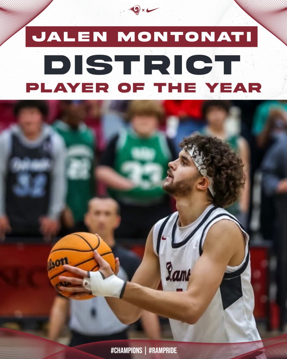 OwassoAthletics's tweet image. Congratulations to Jalen Montonati on being selected to 1st Team All District and the District Player of the Year!

#CHAMPIONS | #RamPride