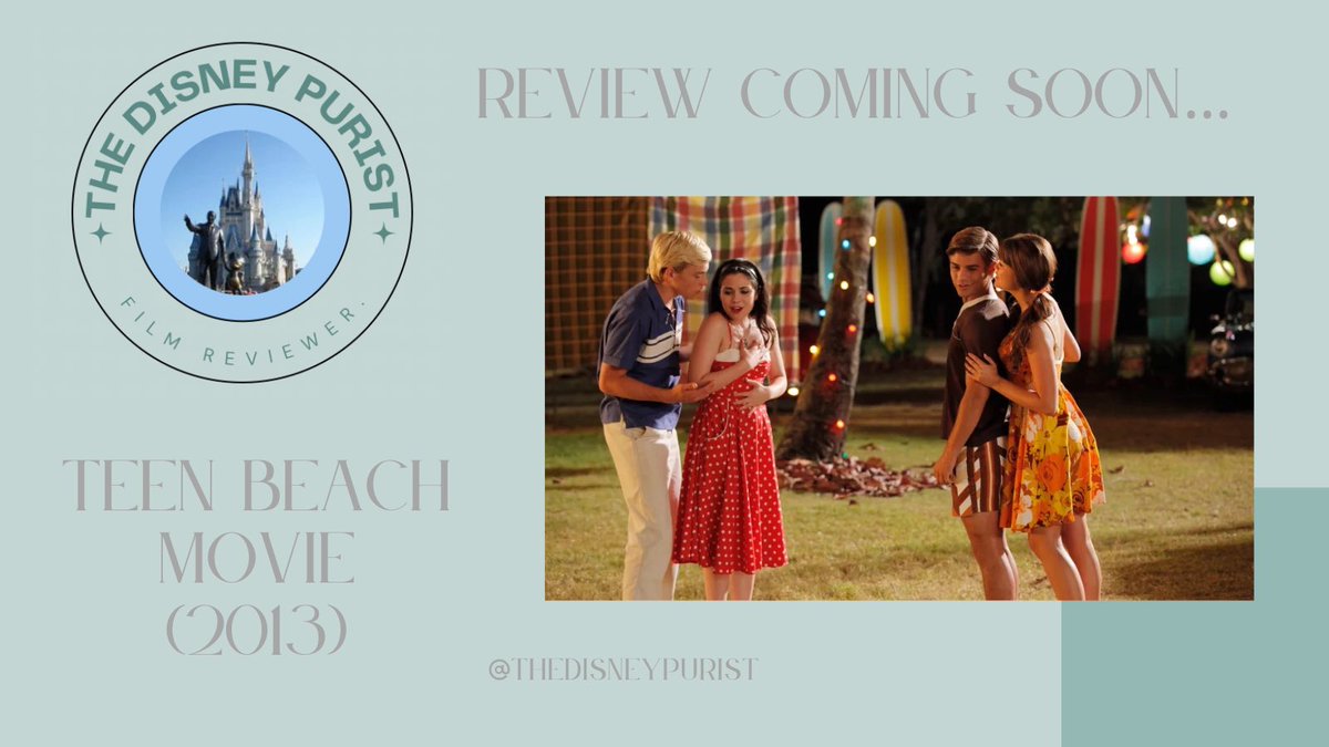 TheDisneyPurist's tweet image. Check back on Sunday for an in-depth look at Teen Beach Movie.

More movie reviews available on thedisneypurist.com.

#TheDisneyPurist #Disney #DisneyChannel #DCOM #TeenBeachMovie #TeenBeach #DisneyPlus #DisneyReview #FilmReview #DisneyBlog