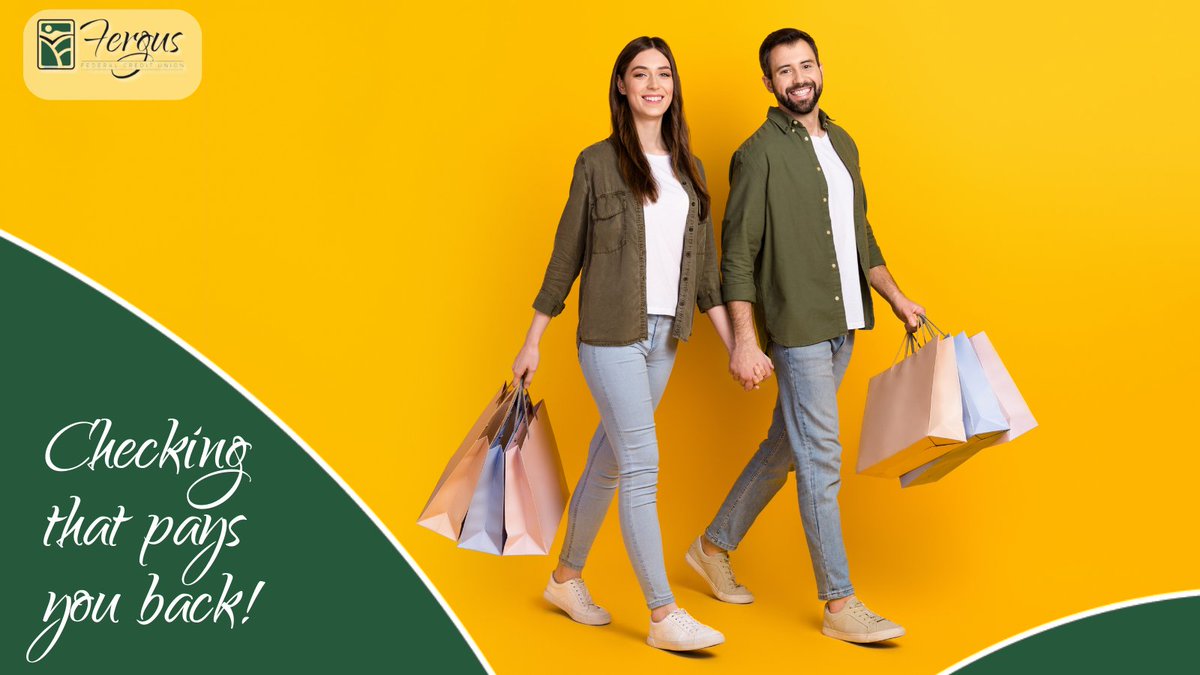 FergusUnion's tweet photo. Why settle for just "free" when your Checking Account could be paying you? 🤩💰

With the Fergus FCU Rewards and Premium Checking, your balance earns monthly dividends while you handle your daily spending.

🌟 Start earning on your everyday balance: https://t.co/gPNUjBMONe https://t.co/dkZWXoeVSp