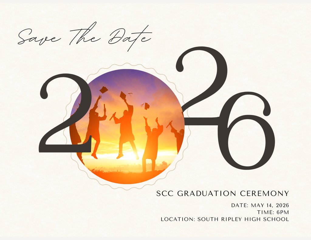 SCCIndiana's tweet photo. SCC Graduation is quickly approaching! Save the Date: May 14 @ 6:00 PM https://t.co/Mvf2o03jMr