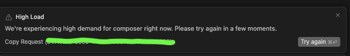 jmfmdev01's tweet photo. Nooo. Not now. Composer is treating me very good for a couple of days now. Then after releasing the cursor SDK, I can't use it properly now :( https://t.co/b681U33B03