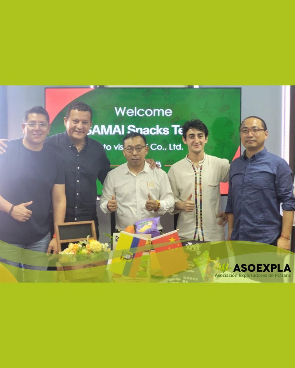 asoexpla's tweet photo. Felicitamos a nuestro socio @samaisnacks por lograr la primera exportación directa de snacks de plátano hacia China 🇨🇳

Un paso clave que abre mercado en importantes ciudades chinas y posiciona al país en productos con valor agregado.

El sector avanza 🚀

#ASOEXPLA #Exportacion https://t.co/uhDMSz0GtY