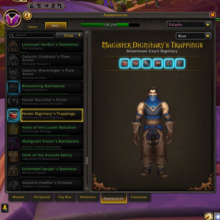 WizardSteve660's tweet image. One more Blue version of the Thalassian Outfits and I got the full high elf sets as far as cosmetics goes. 

#Warcraft #WoW #WorldofWarcraft #Midnight