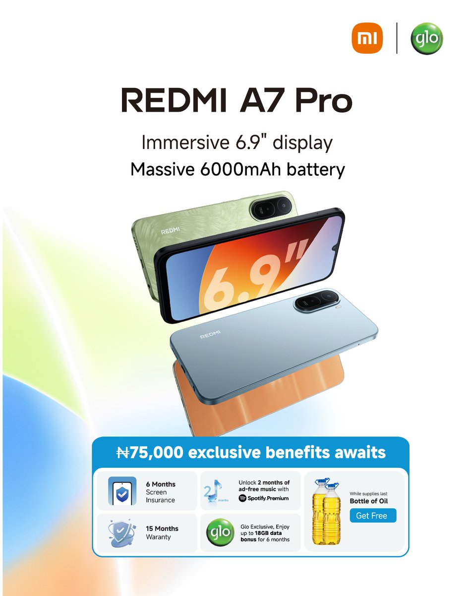 Bigorx_'s tweet photo. REDMI A7 Pro at N126,300 already gives you more for less. Add N75,000 worth of benefits, and it gets even better. #REDMIA7ProLaunch https://t.co/LxbDq7k0QE