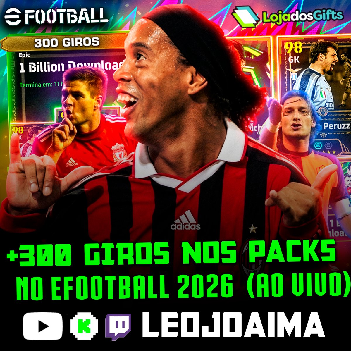 ✅ Estamos AO VIVO na Twitch na Kick e no YouTube rapaziada. Só clica no link e vem pra RESENHA!!!

🔗 Twitch: twitch.tv/leojoaimaa
🔗 YouTube: youtube.com/@LeojoaimaMG
🔗Kick: kick.com/leojoaima

#efootball #efootball2026 #konami #UFL #STRIKERZ INC.#joaimafc