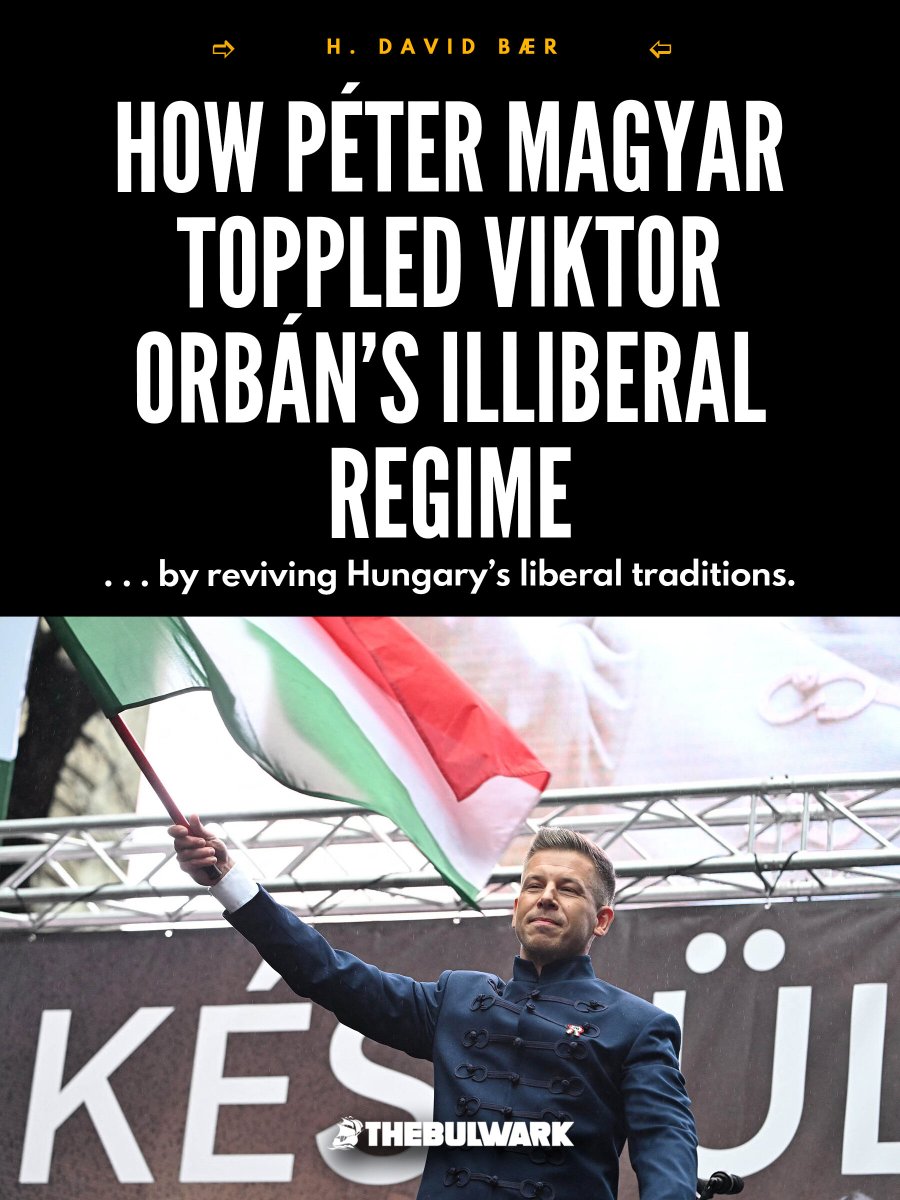 BulwarkOnline's tweet photo. "No modern Hungarian politician, and few democratic politicians from other lands, ever spent as much time face to face with regular people." How Péter Magyar toppled Viktor Orbán: https://t.co/U5M2Nej7Zj https://t.co/Dmiice7wtf