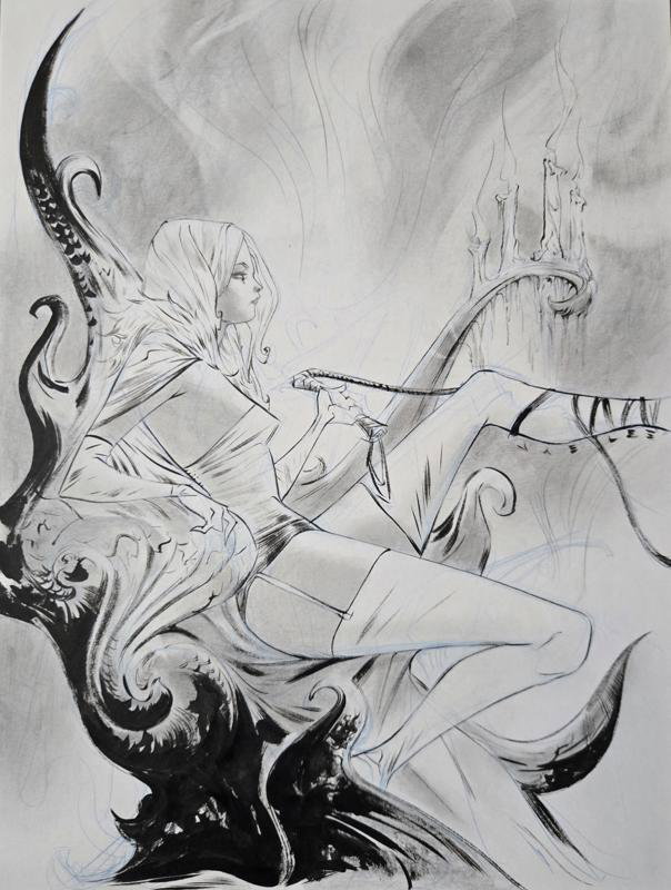 Emma Frost by Jae Lee #comics #comicart #art #comicbookart