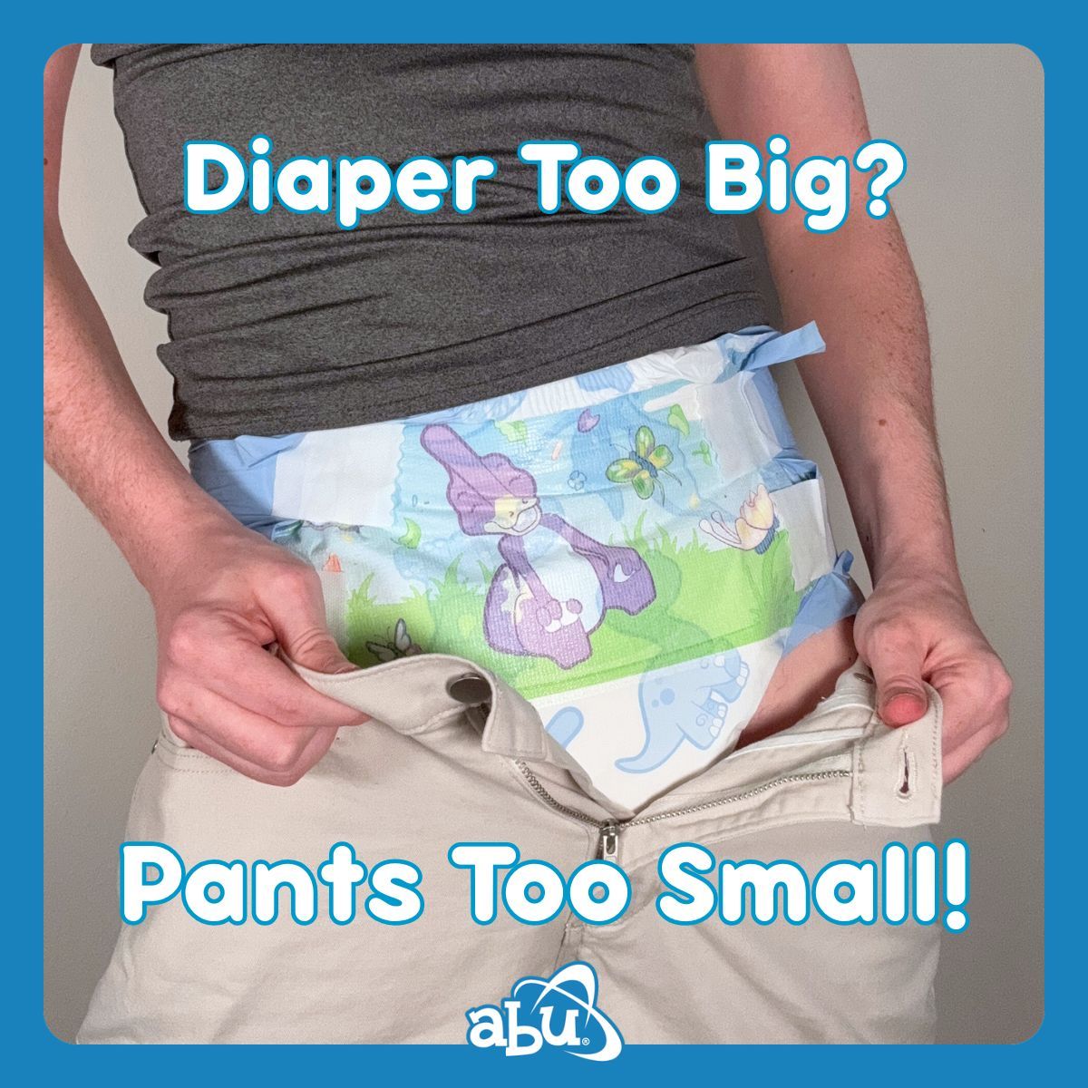 ABUDiapers's tweet photo. Positive thinking is important, kiddos!

Sometimes, when you hit a problem, like having trouble buttoning your pants around a thick, padded bottom, reconsider what the actual issue is!

#ABDL #Ageplay #Ageplayer https://t.co/H7yghTmFjV