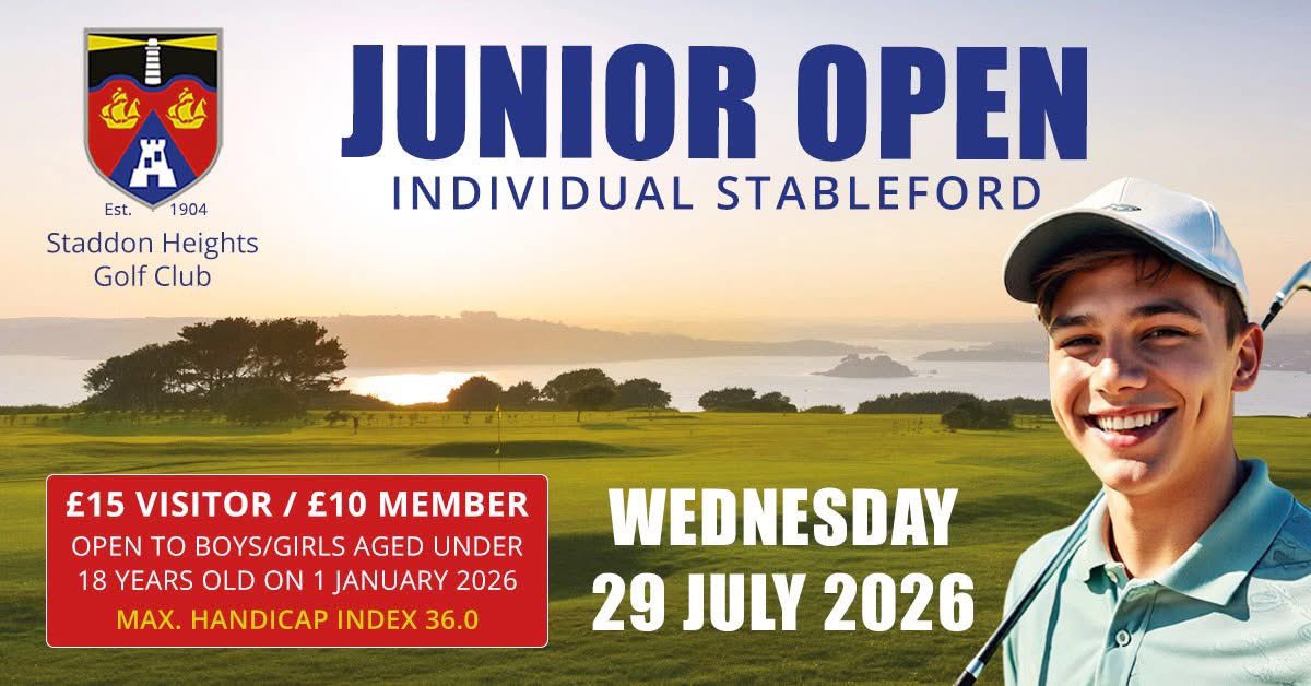 StaddonHeights's tweet image. ➡️ Junior Open Summer 26 ⬅️

🟢 Wednesday 29 July - first tee 1140am 

Enter here ▶️ visitors.brsgolf.com/staddonheights… 

Secure your tee time now &amp;amp; start the summer holidays with golf in #PL9 

#golf #golflife #opengolf @DevonGolf @CornwallGolfLtd @swsportsnews