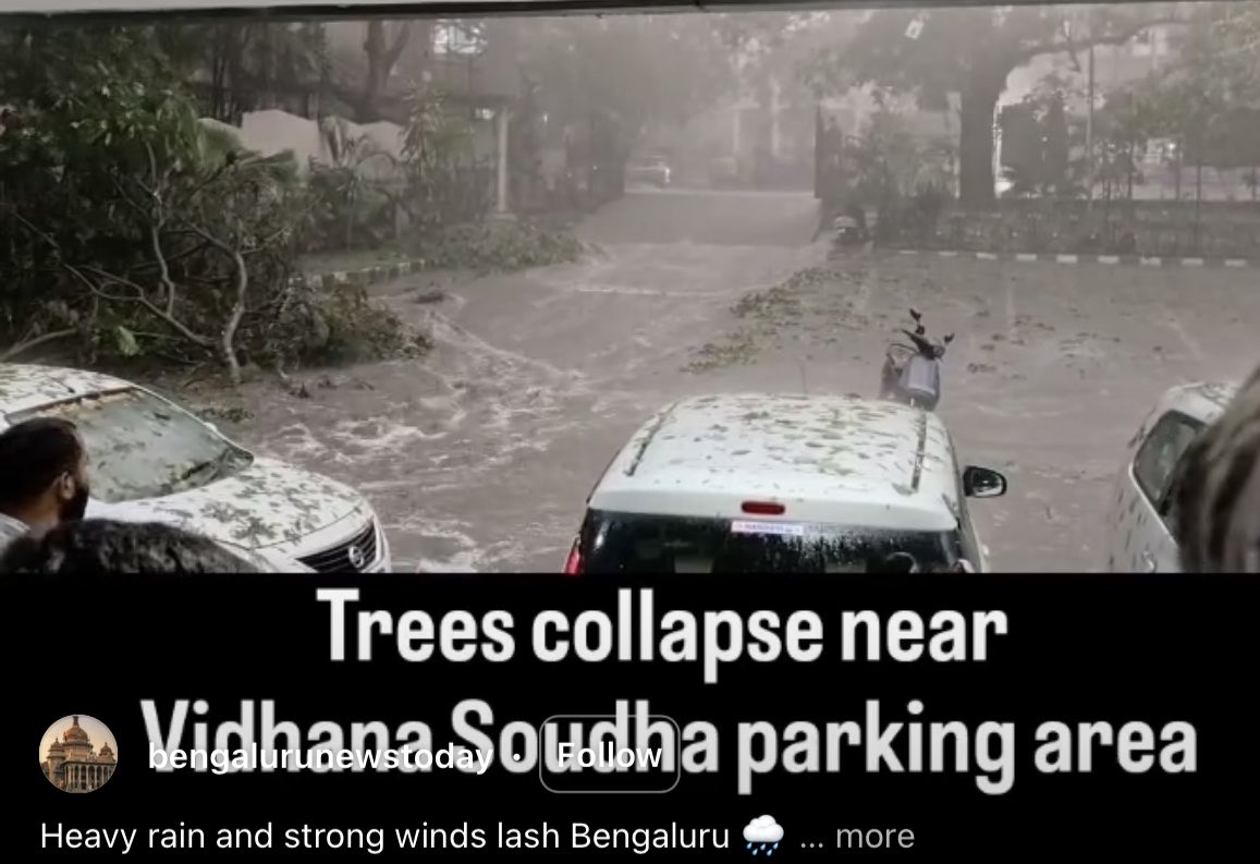 BTNReports's tweet photo. rainfall of 78 mm is the highest in the last 10 yrs for Bengaluru for April Rain disrupted wreaks havoc in metro services as tree branch falls on track
Several passengers stranded in Indiranagar,Trinity and M.G. Road metro stations with no access to alternative modes of transport https://t.co/X9lmHHDdNF
