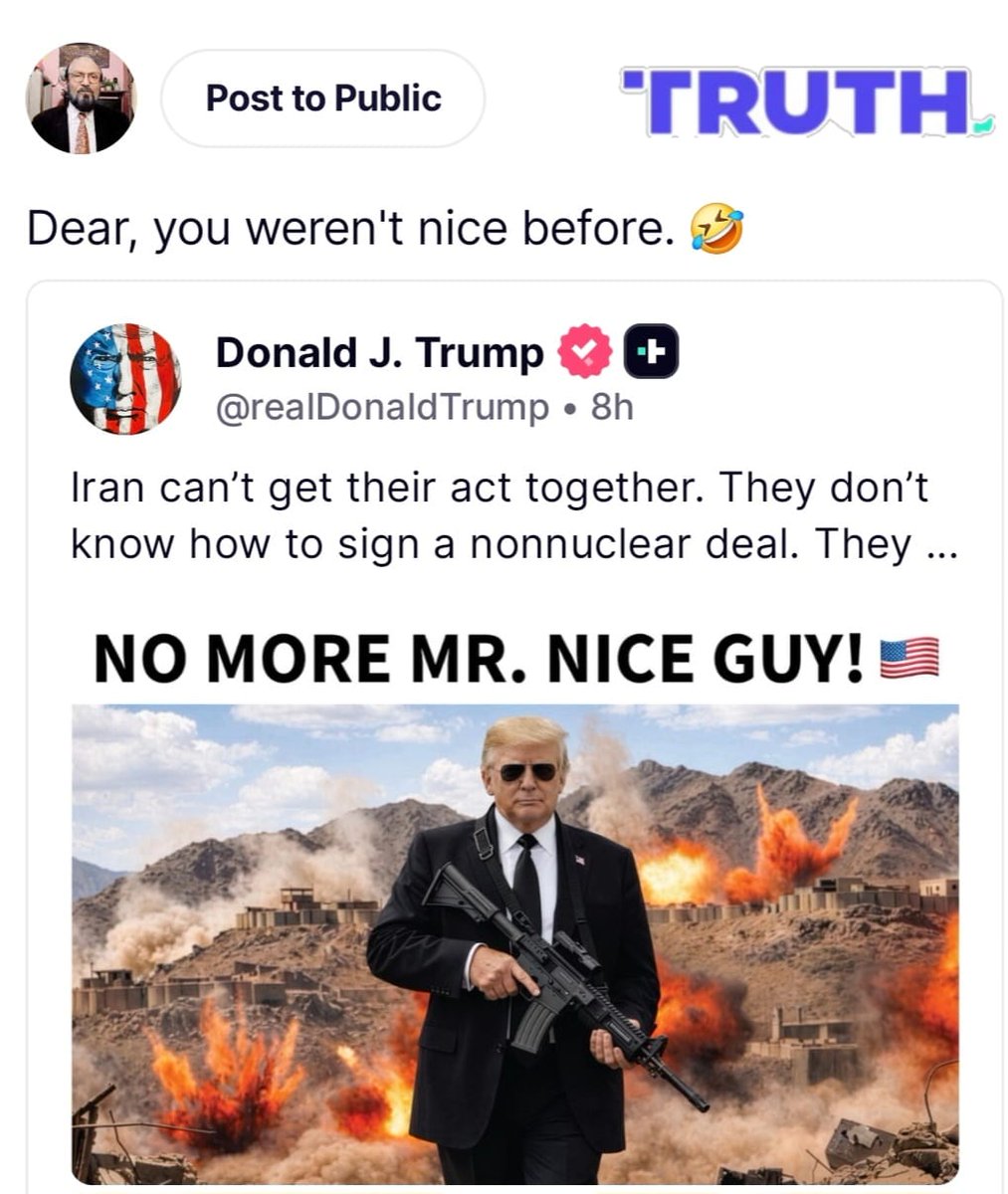 Intl_Mediatior's tweet photo. New claim by Nobel Prize winner 😅
#NoMoreMrNiceGuy https://t.co/EcKz1qW6IX