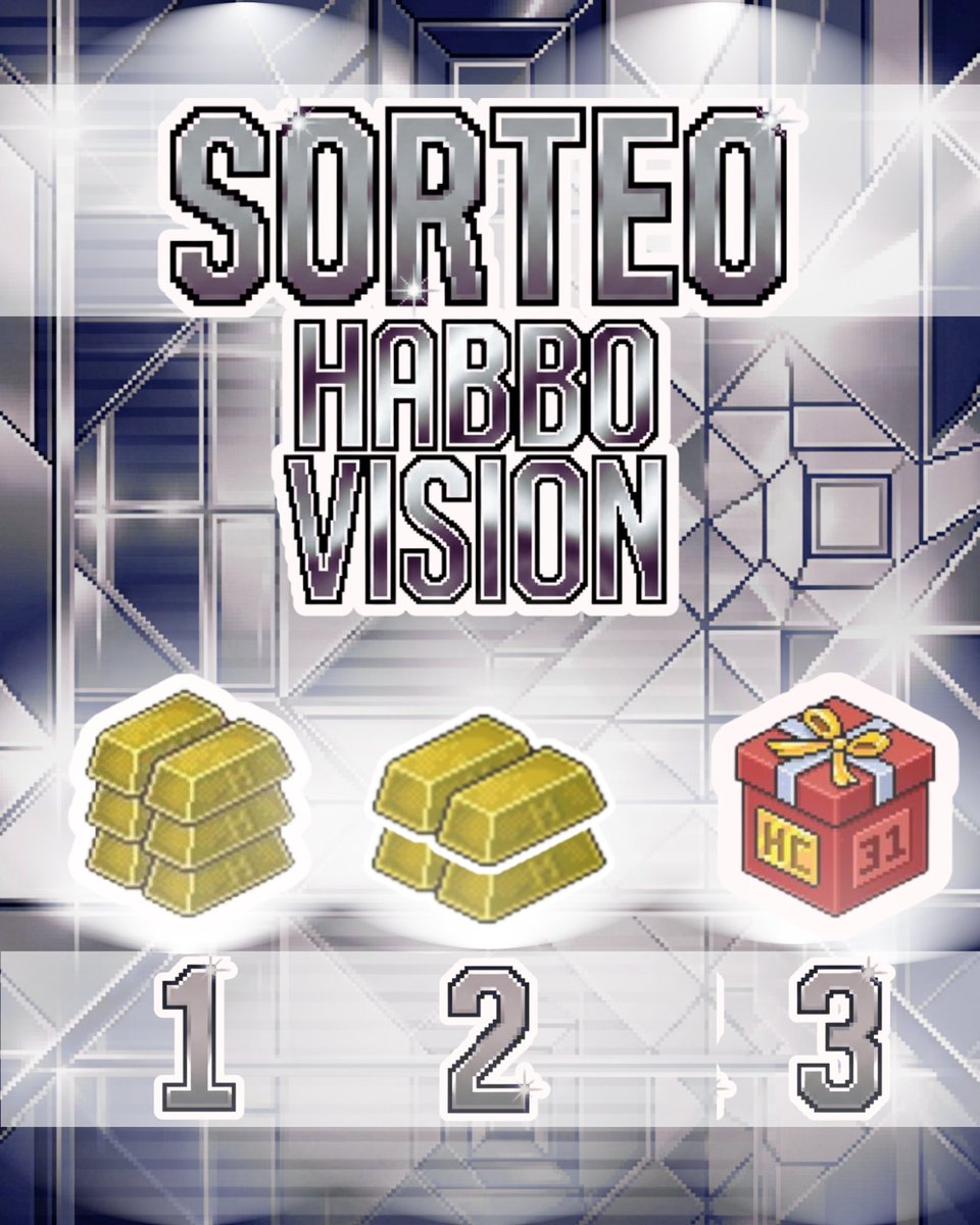 ⭐ SORTEO - HABBO VISION ⭐

1er  🥇3 LINGOS
2do🥈2 LINGOS
3er 🥉CAJA HC

🎖️Premio para el amigo que Te Etiquetó de Saco de 20$🎖️

Como participar:

✅ Sigue esta cuenta
✅ Etiqueta 2 amigos
✅ RT a este post

El sorteo finaliza el 10/05/2026 ⌛