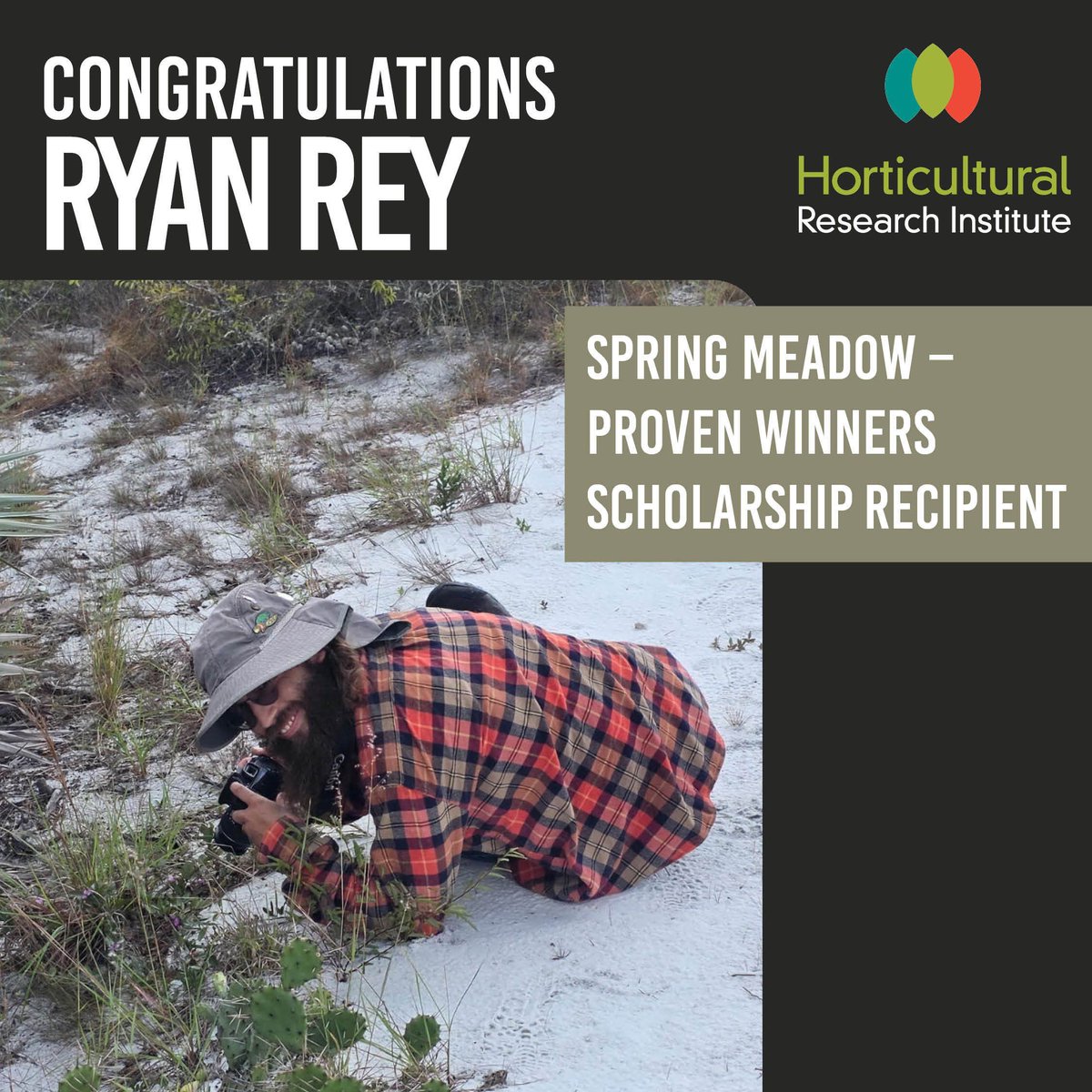 HortResearch's tweet photo. Ryan Joseph Rey (UF) has received the Spring Meadow – Proven Winners Scholarship through the HRI Scholarship Program. Ryan is preparing for a career in commercial horticulture where he can apply his education directly within production environments. https://t.co/Bcyre4u6Xi