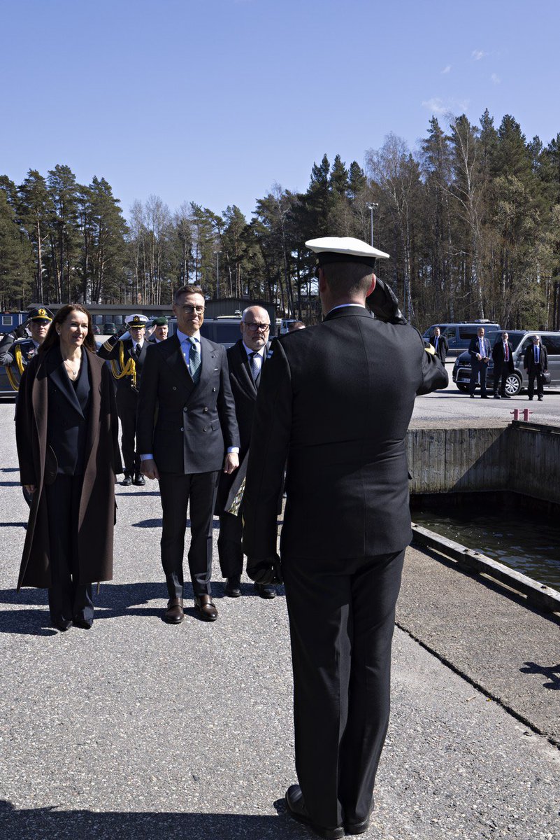 alexstubb's tweet photo. A successful second day of the Estonian state visit.

Today, we visited the Museum of Contemporary Art Kiasma in Helsinki, the National Defence University in Santahamina, and Aalto University in Espoo. We also attended a business event focused on security and defence technology. https://t.co/0oHaHSFEhL