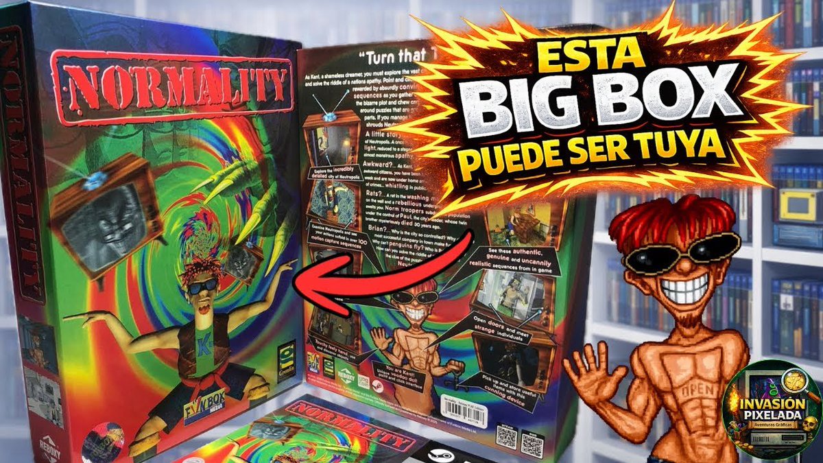 invasionpixelYT's tweet image. La aventura gráfica más RARA de los 90 pudo ser NORMALITY 

👉🏻 youtu.be/pJoGzbQx254?is… 

#Videojuegos #pc