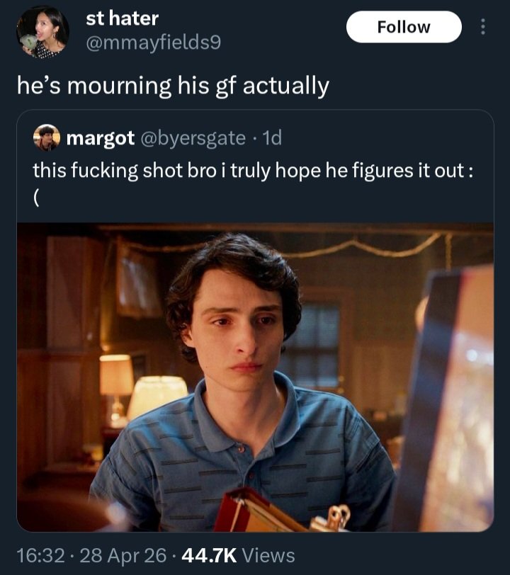 axel ☆ will byers defender tweet media