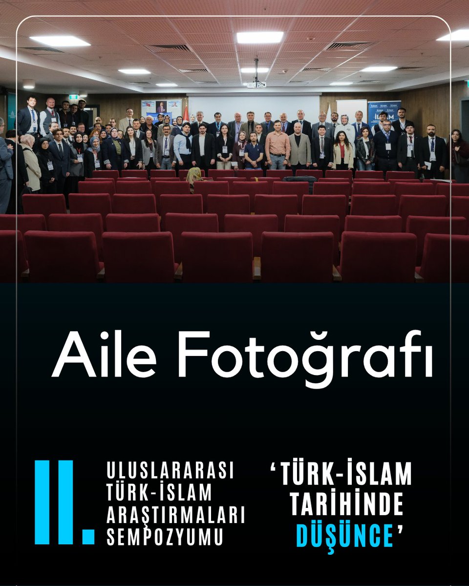 ilsam_tr's tweet photo. Sempozyumumuzun sonunda, ilmi birikimin ve akademik paylaşımın bir hatırası olarak aile fotoğrafımızı çektik. Birlikte geçirilen bu verimli sürecin, kalıcı iş birliklerine ve yeni ilmî çalışmalara vesile olmasını temenni ederiz.
#ilsamsempozyum2026 https://t.co/UClzB4hrMG