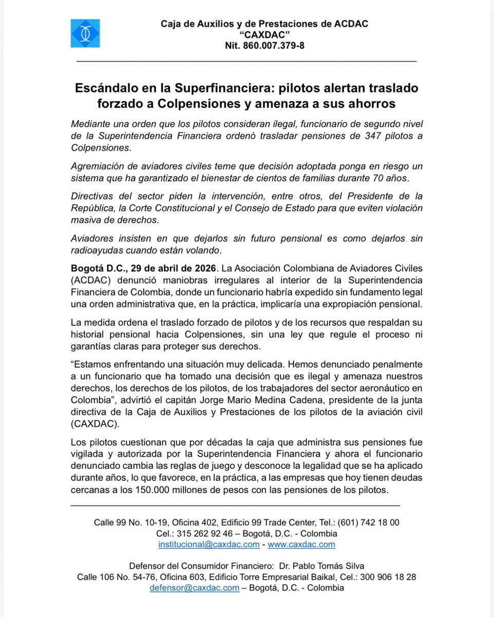 CAXDAC Fondo de Pensión tweet media