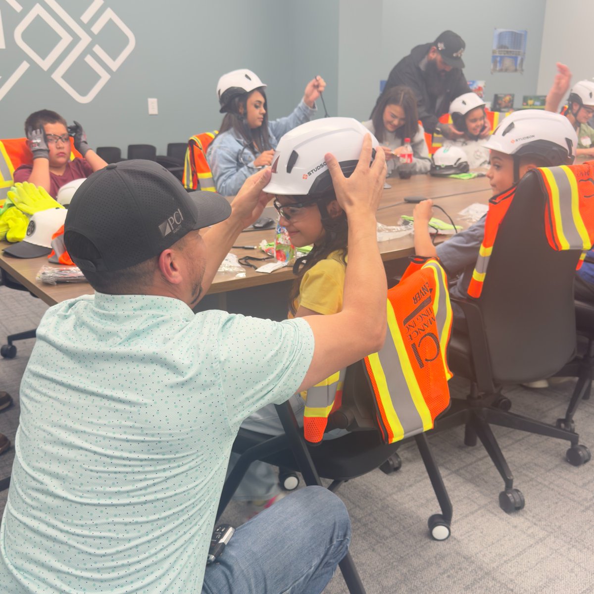 PCIcontracting's tweet photo. Last week, some of our kids got a first-hand look at what it's like to work (and play) at PCI. Many of our branches invited their little builders to work, taking time to teach the next generation about the exciting world of contracting. #ThrivingTogether #BringYourKidtoWorkDay https://t.co/Q5h3N6NemL