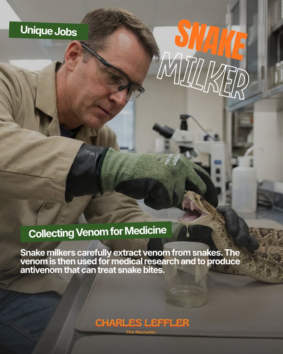 charlesleffler_'s tweet image. Unique jobs you didn’t know existed 👀

There are so many careers out there that most people never even consider.

And some of them are more interesting (and better paid) than you’d expect.

Comment below and let me know what you think!

#CareerAdvice #UniqueJobs #Careers