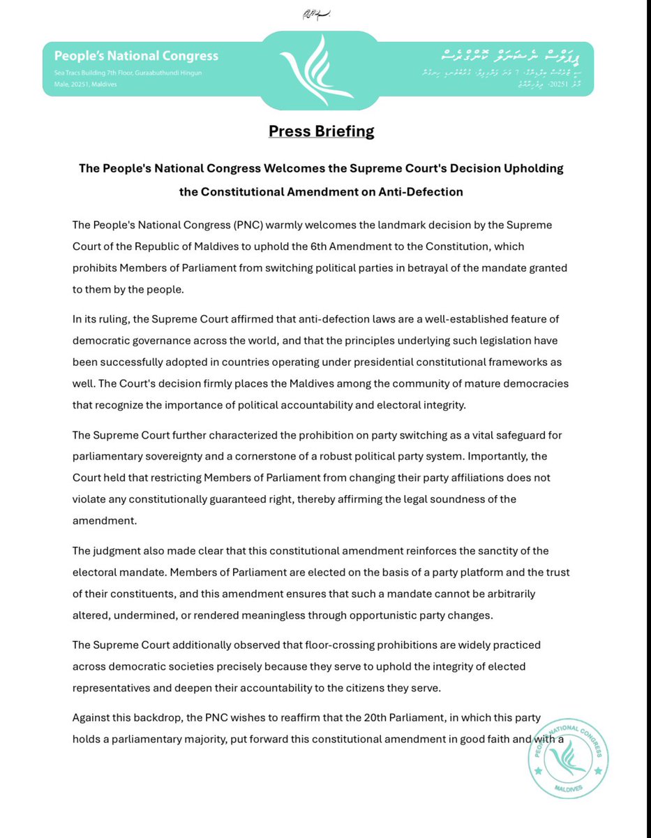 PNC Secretariat tweet media