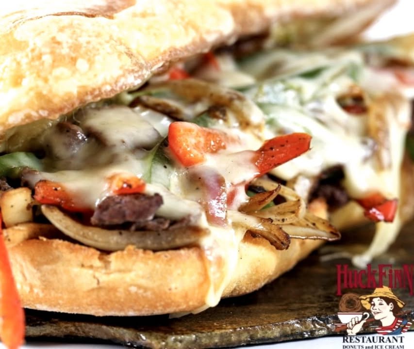 HFRestaurant's tweet image. One Great Philly Steak Sandwich! 🔥🥪🧀
Seasoned ribeye, grilled to perfection with mushrooms, onions, green peppers, and ooey-gooey mozzarella cheese! 😍
A customer favorite at Huck Finn!

#phillysteak #delicious #HuckFinnRestaurant #chicago #oaklawn