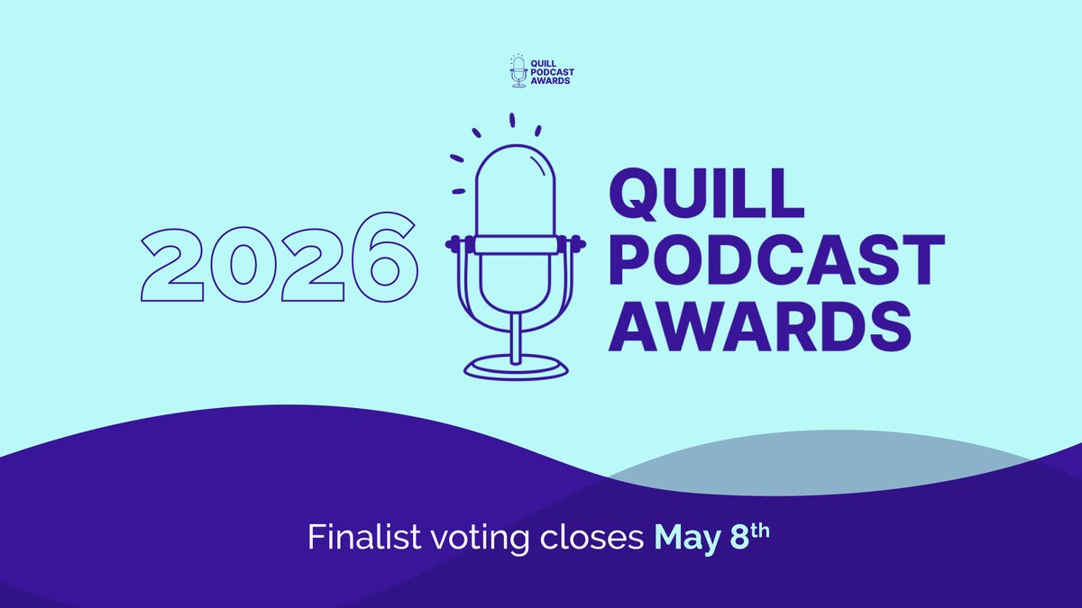 inc_quill's tweet photo. Finalist voting is open for the Quill Podcast Awards 🏆

Your nominations got us here. Your votes decide who moves on.

One vote per category. Closes May 8th: https://t.co/bISiaxD98d

#quillpodcastawards #qpa #podcastawards https://t.co/y9YpMfIXl5