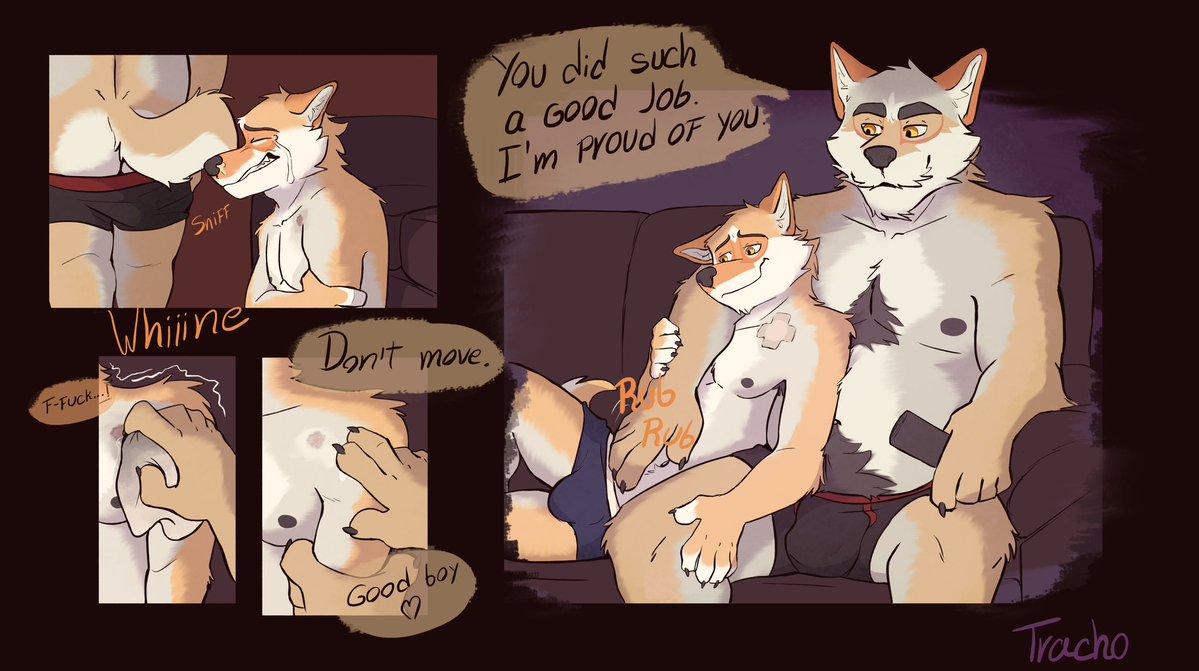 CW: Incest, CNC

Artie mentioned to his dad about cigarette burning. Eduardo was more than happy to oblige, but with a little rough twist. A VERY rough twist. The best part of a rough night is the sweet aftercare. 

Wonderful piece by <a href="/Tracho__/">Tracho | Comms OPEN!!!</a> 🧡